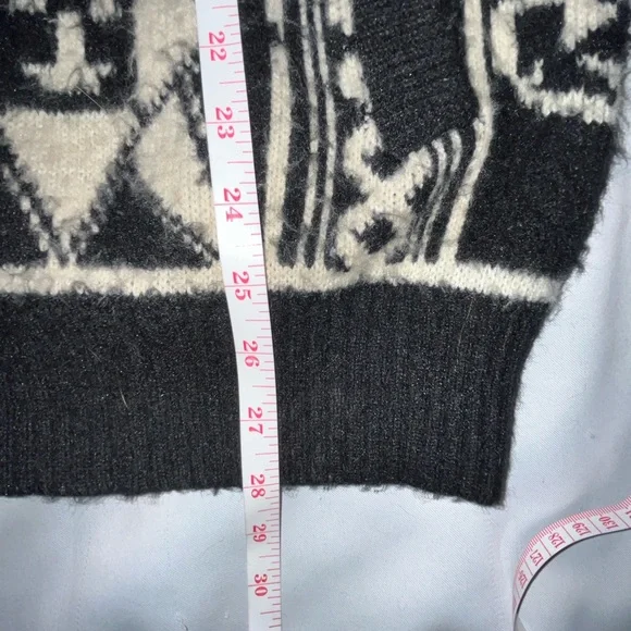 Vintage Ruminahui Wool Ecuadorian Button Down Cardigan Sweater Pockets Size XL